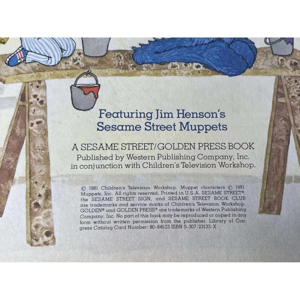 Sesame Street‎ I Have A Friend Book Jim Henson Muppets 1981 vintage